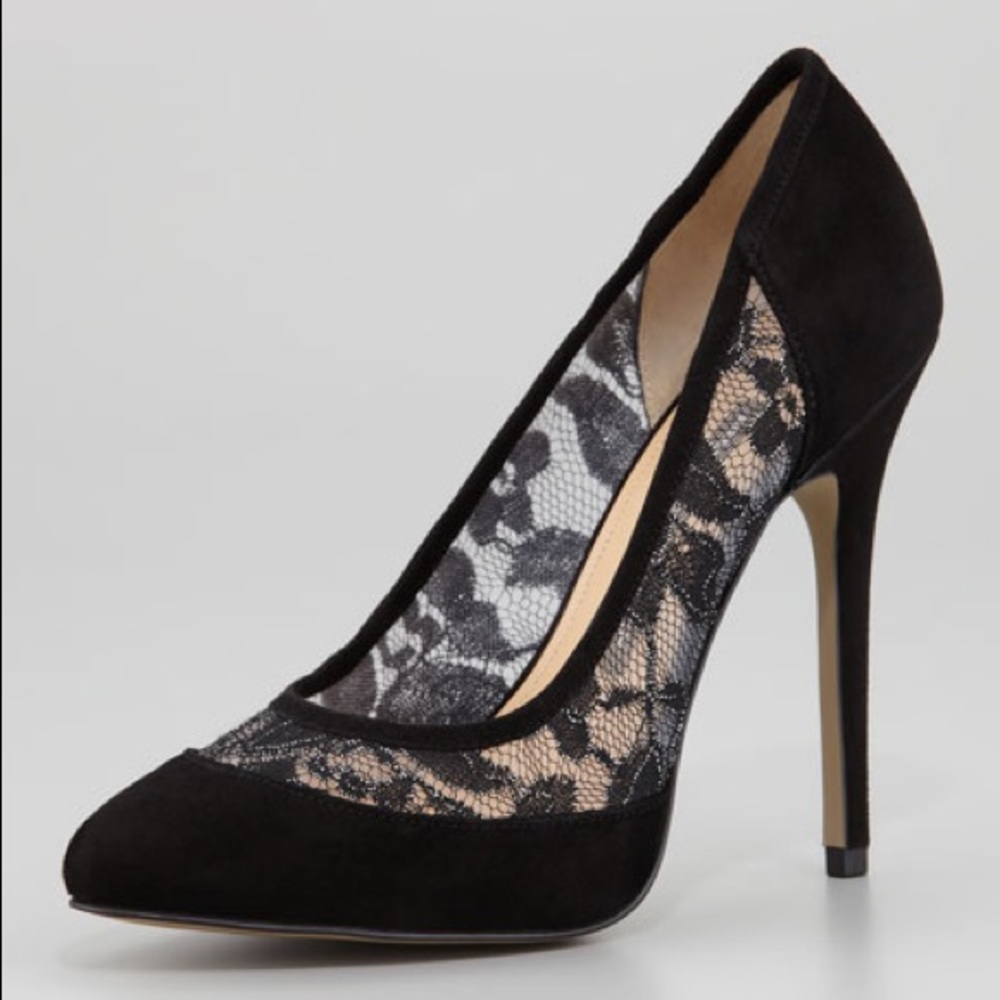 French Connection Cybil Suede Lace Pumps